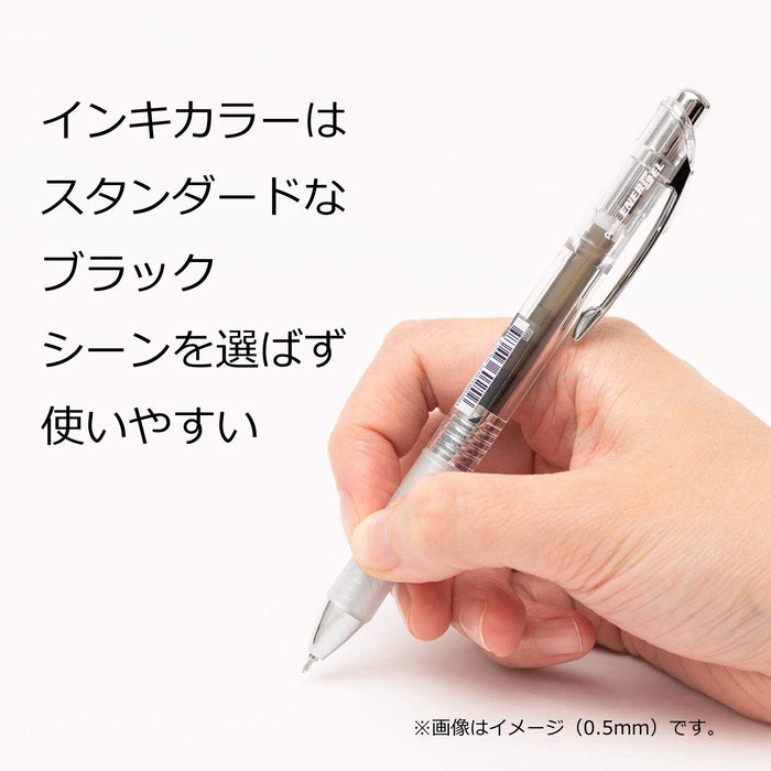 Pentel Energel Infree 0.7 Black Gel Ink Ballpoint Pen Pack of 10-Kiichin - The #1 Place for Japanese Goods in Your Hand!