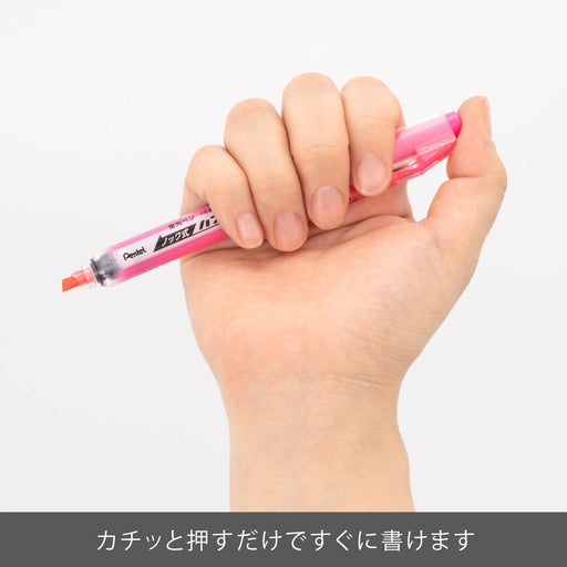 Pentel 10-Pack Pink Axis Handy Line S Sxns15-P Highlighter-Kiichin - The #1 Place for Japanese Goods in Your Hand!