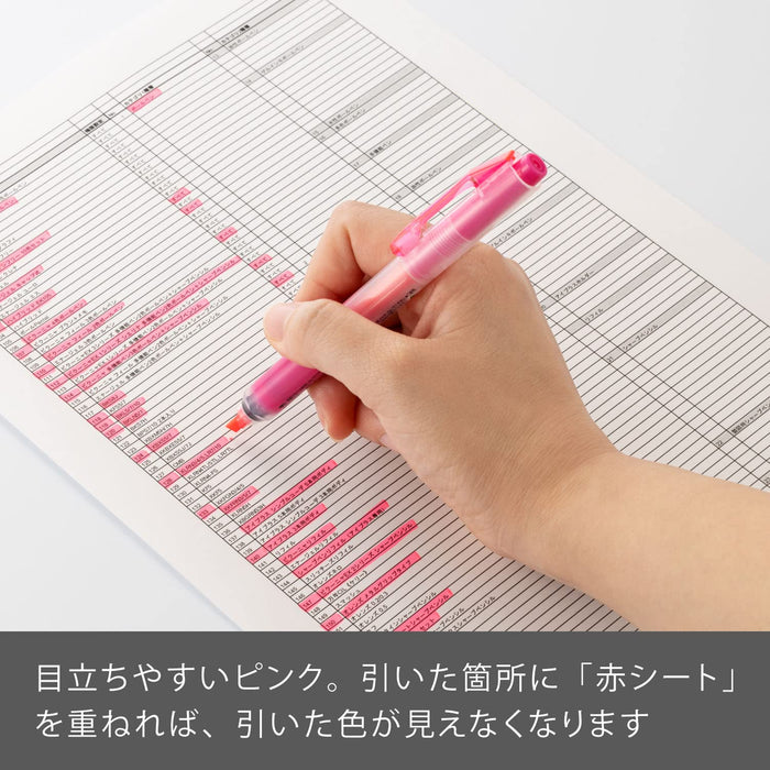 Pentel 10-Pack Pink Axis Handy Line S Sxns15-P Highlighter-Kiichin - The #1 Place for Japanese Goods in Your Hand!