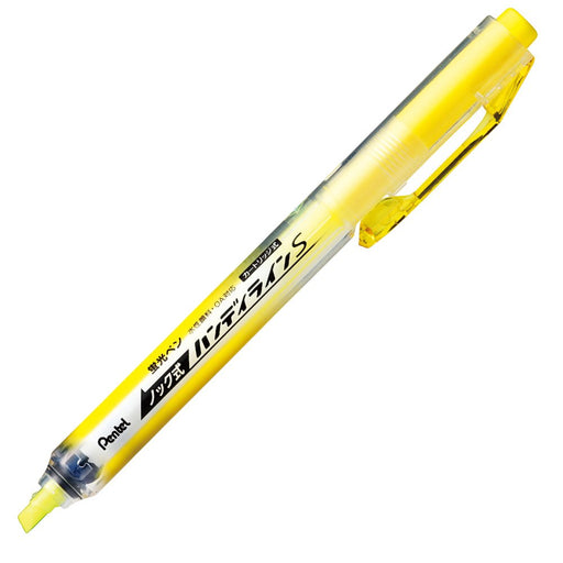 Pentel Yellow Handy Line S Knock Type Highlighter Set of 10-Kiichin - The #1 Place for Japanese Goods in Your Hand!