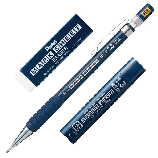 Pentel Mechanical Pencil HB with Eraser Refill Set Mark Sheet Amz-Am113Hb-Set-Kiichin - The #1 Place for Japanese Goods in Your Hand!