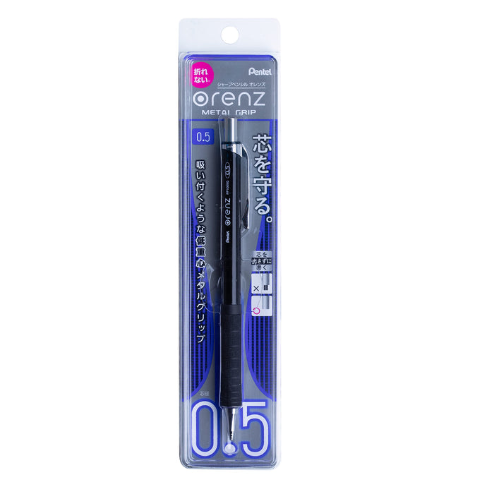 Pentel Orens Metal Grip Mechanical Pencil 05 Xpp1005G2-A in Black-Kiichin - The #1 Place for Japanese Goods in Your Hand!