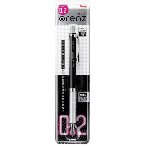 Pentel Orens Metal Grip Mechanical Pencil 0.2mm Lead Black Xpp1002G-A-Kiichin - The #1 Place for Japanese Goods in Your Hand!