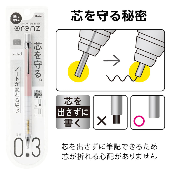 Pentel Simple Days Orens 0.3mm Pink Mechanical Pencil - XPP503-CMP-Kiichin - The #1 Place for Japanese Goods in Your Hand!