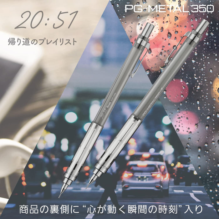 Pentel Pg-Metal350 Limited Edition 0.3Mm Mechanical Pencil in Clear Gray-Kiichin - The #1 Place for Japanese Goods in Your Hand!