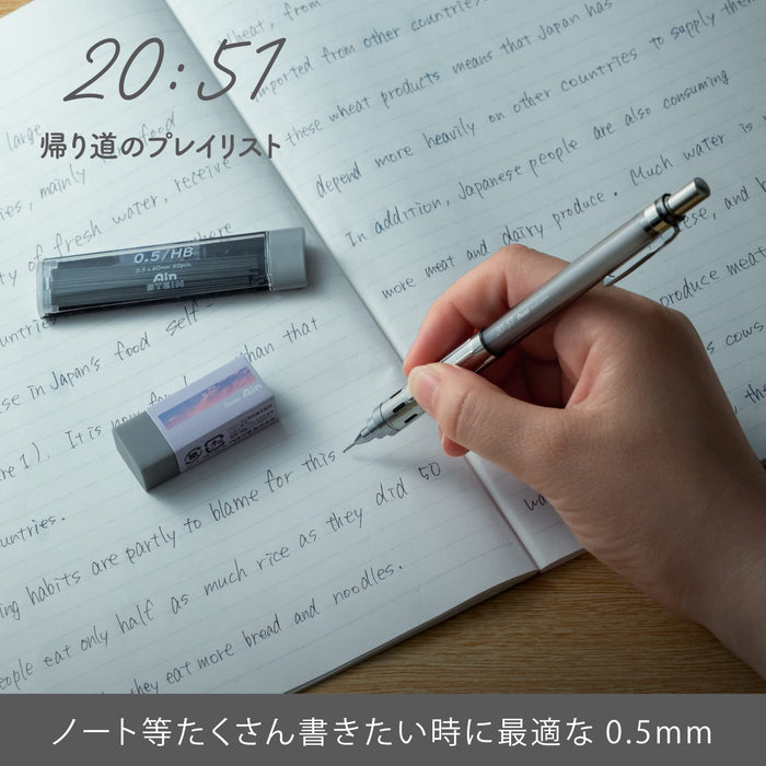 Pentel PG-Metal350 Limited Edition 0.5mm Mechanical Pencil in Clear Gray-Kiichin - The #1 Place for Japanese Goods in Your Hand!