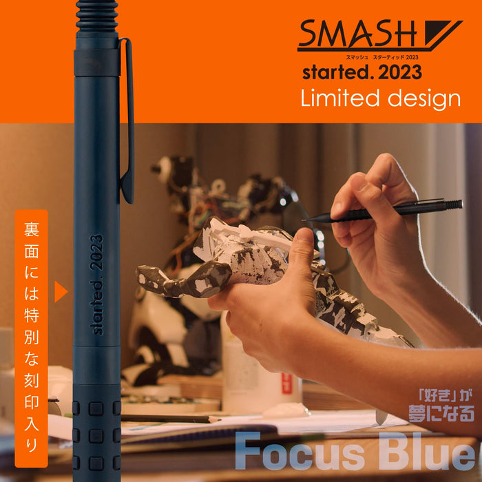 Pentel Smash Limited Blue 0.5mm Mechanical Pencil - Q1005-PLS3 Edition-Kiichin - The #1 Place for Japanese Goods in Your Hand!