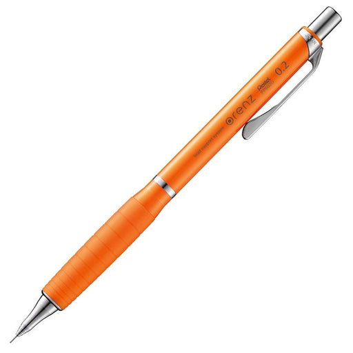 Pentel 0.2mm Mechanical Pencil with Orange Rubber Grip and Shaft-Kiichin - The #1 Place for Japanese Goods in Your Hand!