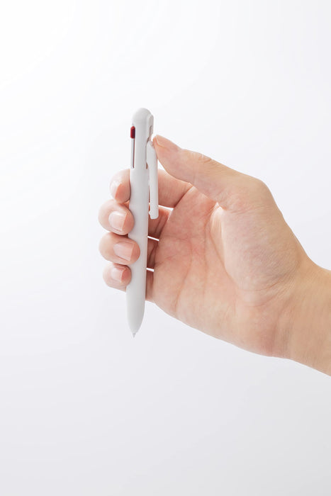 Pentel 0.7mm Calme Multifunctional Ballpoint Pen 0.5 Sharp Grayish White - Bxaw375W-Kiichin - The #1 Place for Japanese Goods in Your Hand!