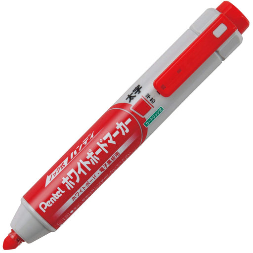 Pentel 10 Pack Bold Red Ink Whiteboard Marker Retractable with Flat Lead - MWXN6M-B-Kiichin - The #1 Place for Japanese Goods in Your Hand!
