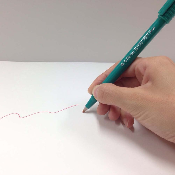 Pentel B100-Bd Red Water-Based Ballpoint Pen Pack of 10-Kiichin - The #1 Place for Japanese Goods in Your Hand!