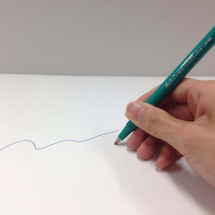 Pentel B100-Cd Blue Water-Based Ballpoint Pen 10 Pieces Pack-Kiichin - The #1 Place for Japanese Goods in Your Hand!