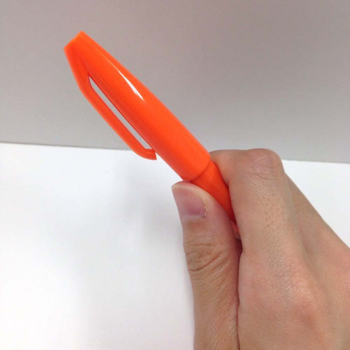 Pentel Orange Signature Pen S520-Fd Water-Based Set of 10-Kiichin - The #1 Place for Japanese Goods in Your Hand!