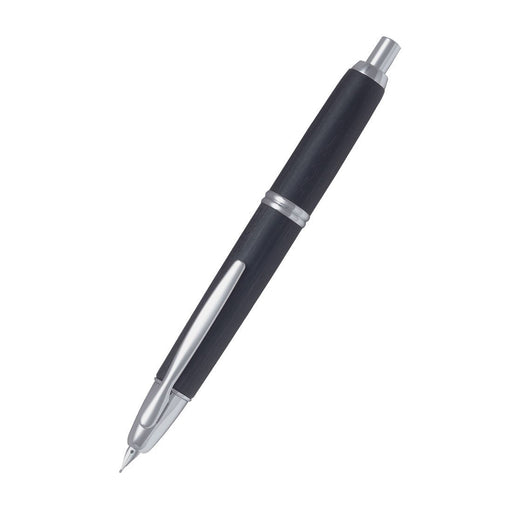 Pilot Medium Capless Black Fountain Pen with Wooden Shaft-Kiichin - The #1 Place for Japanese Goods in Your Hand!