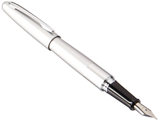 Pilot Cocoon Medium Point Fountain Pen in Silver FCO-3SR-SM Model-Kiichin - The #1 Place for Japanese Goods in Your Hand!