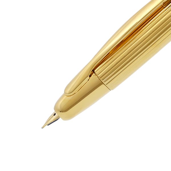 Pilot Itoya Exclusive Capless Fountain Pen Gold Stripe Medium Nib