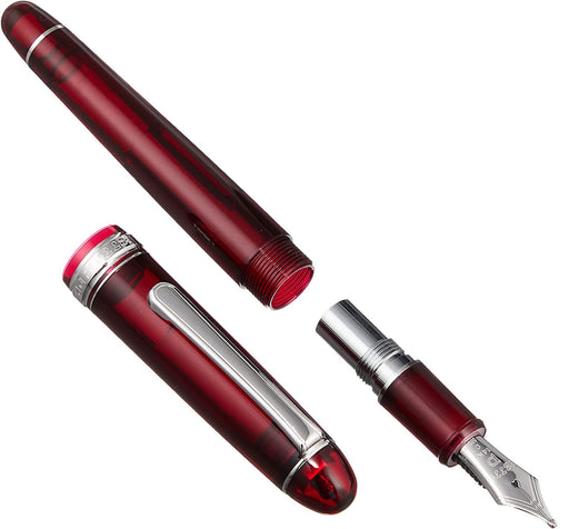 Platinum Pen #3776 Century Medium Point Burgundy Fountain Pen with Kanji Love Sticker-Kiichin - The #1 Place for Japanese Goods in Your Hand!