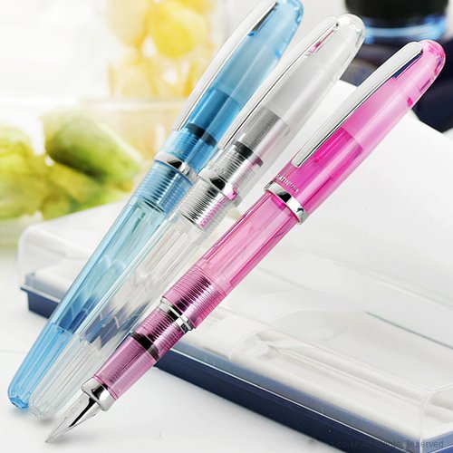 Platinum Balance Shine Medium Point Fountain Pen Crystal PGB-3000A#5-3-Kiichin - The #1 Place for Japanese Goods in Your Hand!
