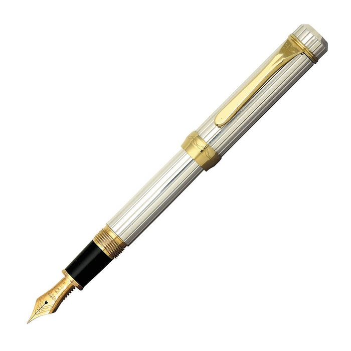 Platinum Brand Medium Point Solid Silver Fountain Pen Pts-50000#9-3-Kiichin - The #1 Place for Japanese Goods in Your Hand!