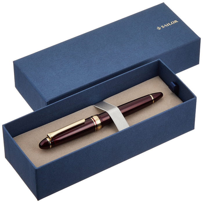 Sailor Fountain Pen Profit Light Gold Trim Shining Red Music 11-1038-930 Model-Kiichin - The #1 Place for Japanese Goods in Your Hand!