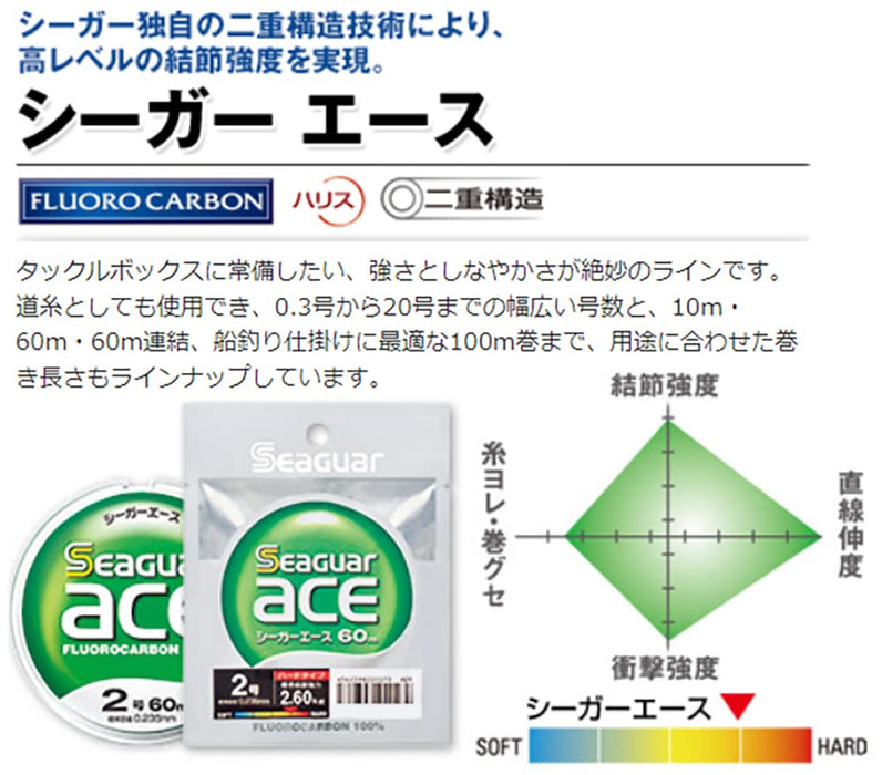Seaguar Ace 10M No. 2 Premium Fluorocarbon Leader-Kiichin - The #1 Place for Japanese Goods in Your Hand!
