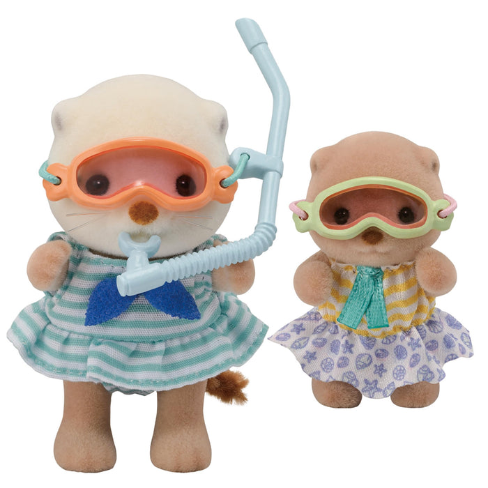 Epoch Sylvanian Families Sea Otter Siblings Play Set Toy Dollhouse Furniture for Ages 3+-Kiichin - The #1 Place for Japanese Goods in Your Hand!