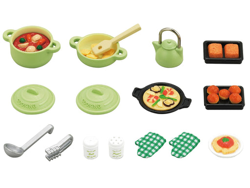 Epoch Sylvanian Families Toy Cooking Set - Dollhouse Furniture for Ages 3 and Up-Kiichin - The #1 Place for Japanese Goods in Your Hand!
