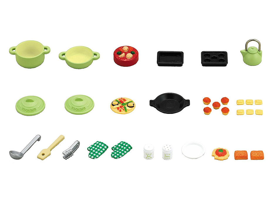 Epoch Sylvanian Families Toy Cooking Set - Dollhouse Furniture for Ages 3 and Up-Kiichin - The #1 Place for Japanese Goods in Your Hand!