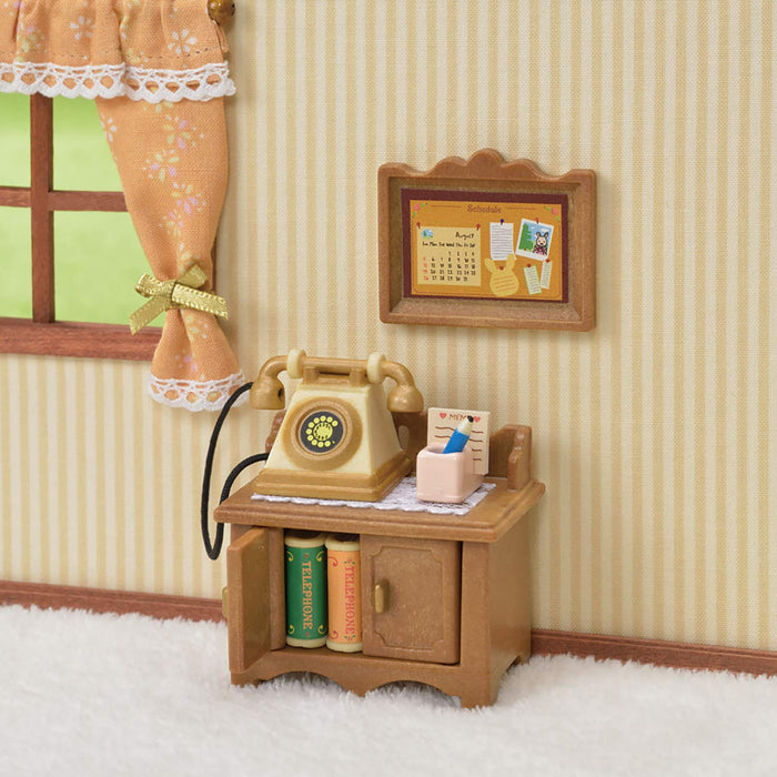 Epoch Sylvanian Families Furniture Telephone Stand Set St Mark Certified Toy Dollhouse for Ages 3+-Kiichin - The #1 Place for Japanese Goods in Your Hand!