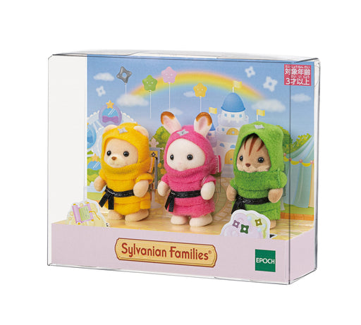 Epoch Sylvanian Families Baby Ninja Trio C-66 St Mark Certified Dollhouse Toy for Ages 3+-Kiichin - The #1 Place for Japanese Goods in Your Hand!