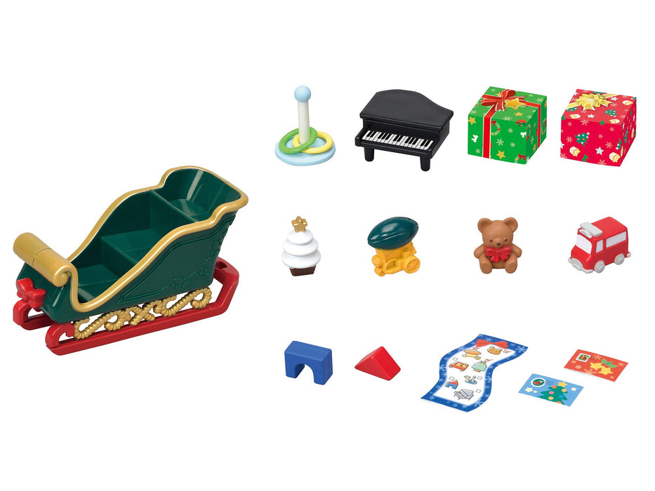 Epoch Sylvanian Families Seasonal Lion Santa Christmas Set SE-206 Certified Toy Dollhouse For Ages 3+-Kiichin - The #1 Place for Japanese Goods in Your Hand!