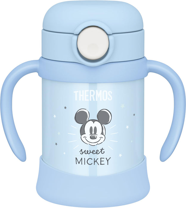 Thermos Disney Mickey Mouse Vacuum Baby Straw Mug 250ml Pastel Blue