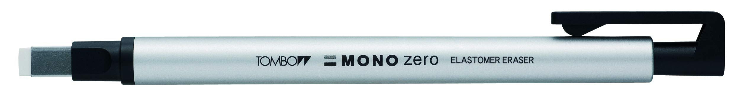 Tombow Mono Zero Square Pencil Holder Type Eraser Silver EH-KUS04-Kiichin - The #1 Place for Japanese Goods in Your Hand!