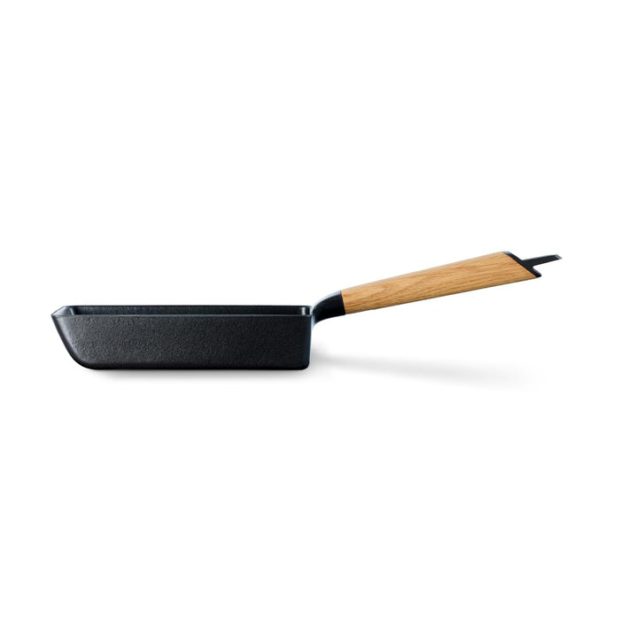 Vermicular Cast Iron Egg and Toast Pan Oak - Gas/IH Compatible Fryer