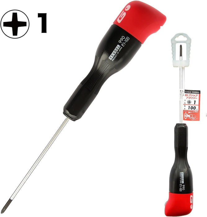 Vessel Precision Driver G Grip 1x100 990 - High-Quality Hand Tool