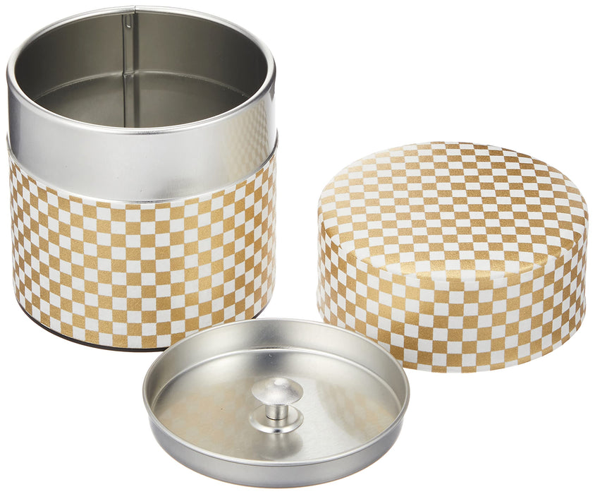 Yamaco Po-Kan Checkered Small Tea Canister Model 80093-Kiichin - The #1 Place for Japanese Goods in Your Hand!