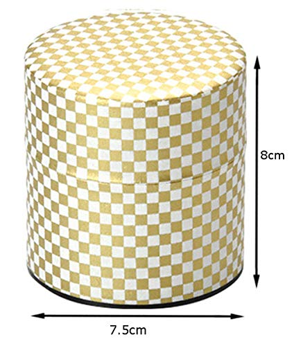 Yamaco Po-Kan Checkered Small Tea Canister Model 80093-Kiichin - The #1 Place for Japanese Goods in Your Hand!