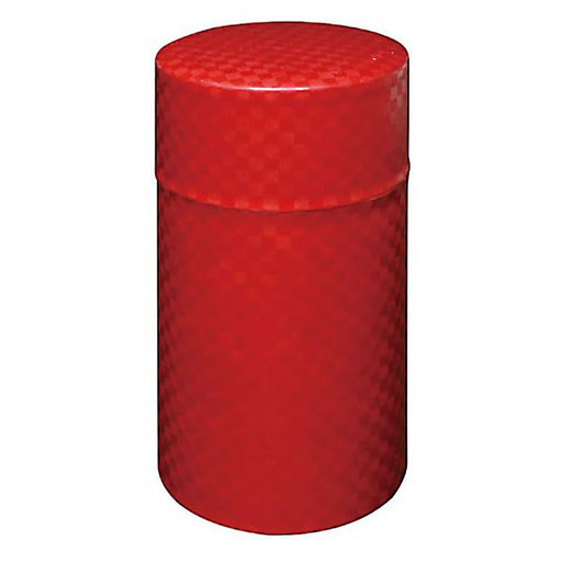 Yamaco Large Red Tea Canister - Modern Checkered Storage Made in Japan-Kiichin - The #1 Place for Japanese Goods in Your Hand!