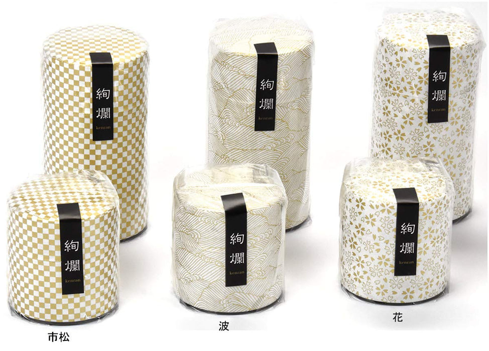 Yamaco Po-Kan Flower Large Tea Canister 80088 - Elegant Storage Solution-Kiichin - The #1 Place for Japanese Goods in Your Hand!