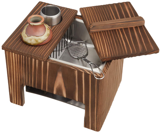 Yamaco Yakisugi Yudofu Set for One with Tofu Scoop Bowl and Fire Tray-Kiichin - The #1 Place for Japanese Goods in Your Hand!