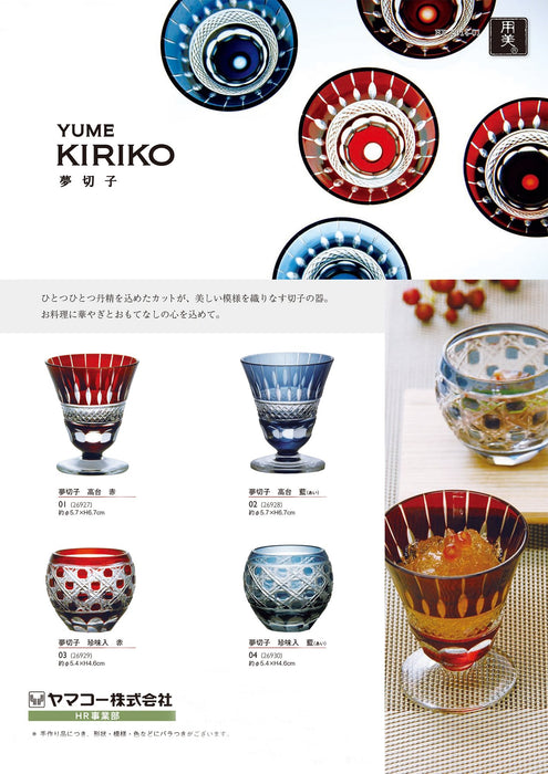 Yamaco Yumekiriko Delicacies Indigo Blue Plate Set 26930-Kiichin - The #1 Place for Japanese Goods in Your Hand!