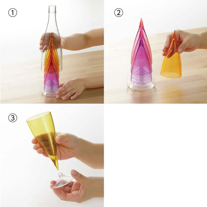 Akebono Glass Five Champagne Glass Set - Elegant Glassware for Celebrations-Kiichin - The #1 Place for Japanese Goods in Your Hand!