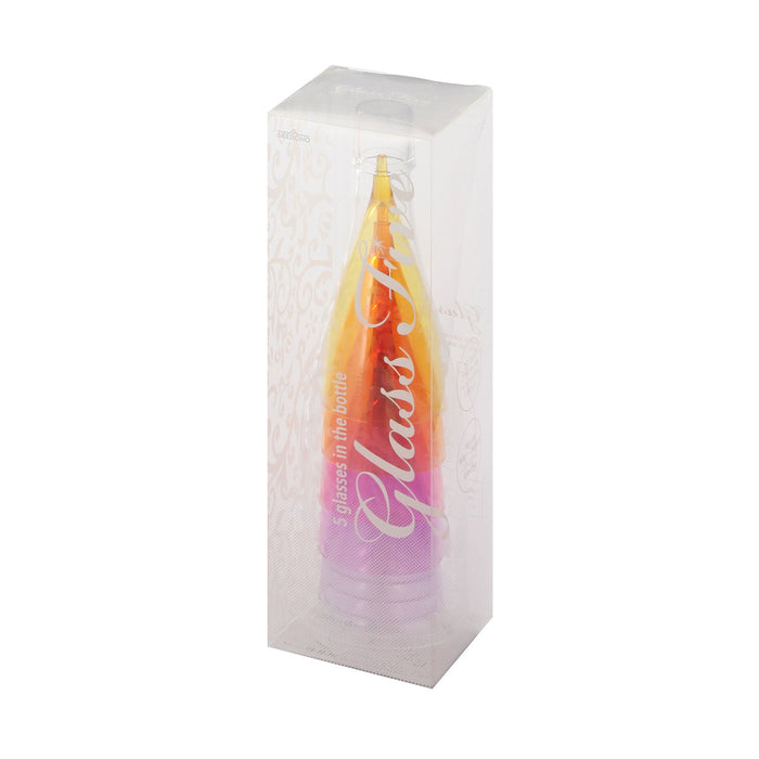 Akebono Glass Five Champagne Glass Set - Elegant Glassware for Celebrations-Kiichin - The #1 Place for Japanese Goods in Your Hand!