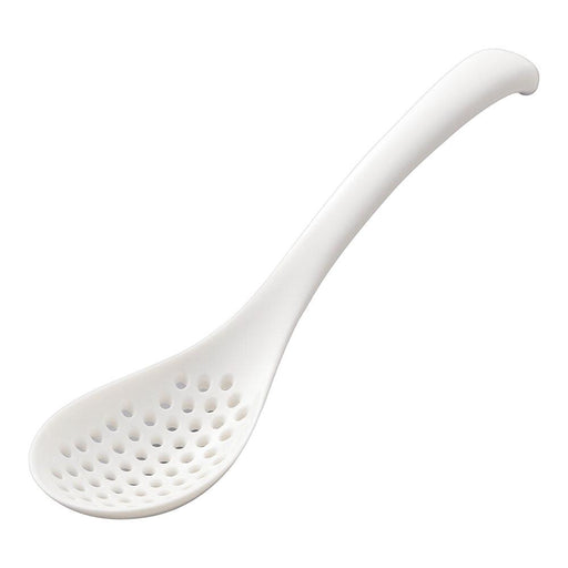 Akebono Multi-Use Perforated Spoon - Small, White-Kiichin - The #1 Place for Japanese Goods in Your Hand!