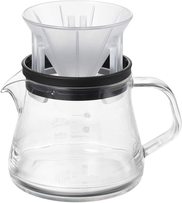 Akebono Sangyo Coffee Server Storon 400 3Cup Set Black TW-3762 Tritan Resin Transparent Microwave Safe-Kiichin - The #1 Place for Japanese Goods in Your Hand!