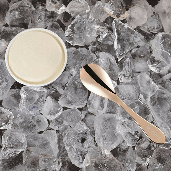 Asahi Japan Pink Gold Plated Copper Ice Cream Spoon - 14.9Cm Elegant and Durable Dessert Utensil-Kiichin - The #1 Place for Japanese Goods in Your Hand!