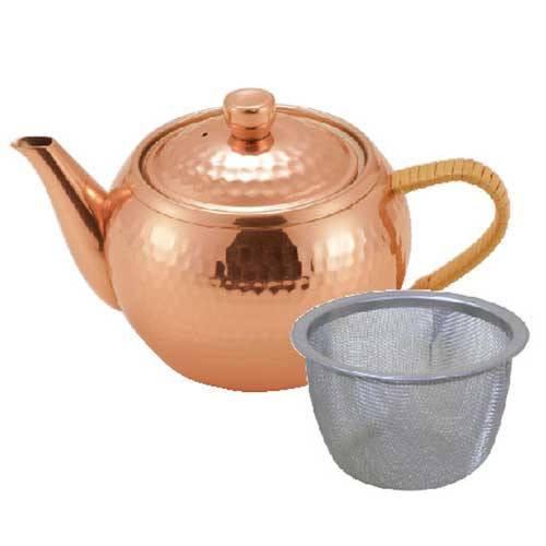 Asahi Japan Copper Kyusu Teapot Set with Tea Caddy & Spoon - Gift Boxed-Kiichin - The #1 Place for Japanese Goods in Your Hand!
