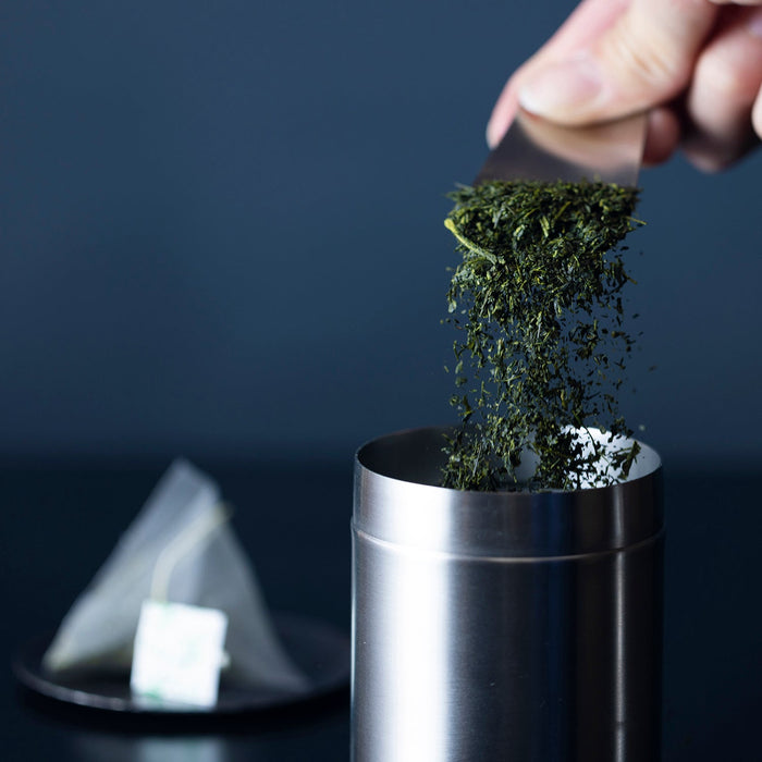 Asahi Japan Stainless Steel Tea Caddy 200Ml Premium Loose Leaf Canister-Kiichin - The #1 Place for Japanese Goods in Your Hand!