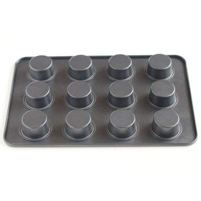 Cotta Japan Original Muffin Mold - 12Pcs Gray - 30X20X2.5Cm - 85666-Kiichin - The #1 Place for Japanese Goods in Your Hand!