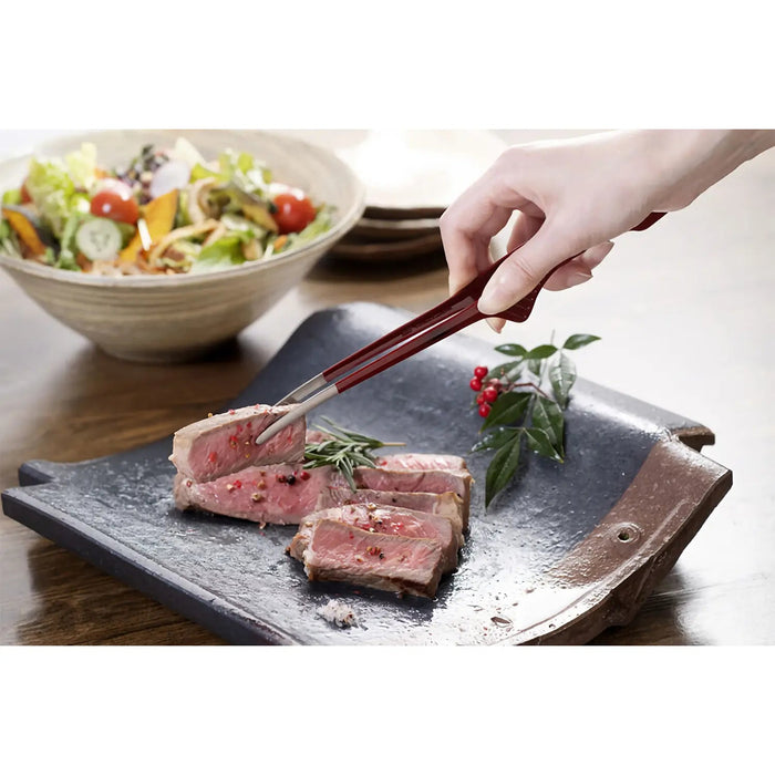 Ebm Stainless Steel Clever Chopstick Tongs - Red, the Ultimate Kitchen Tool-Kiichin - The #1 Place for Japanese Goods in Your Hand!